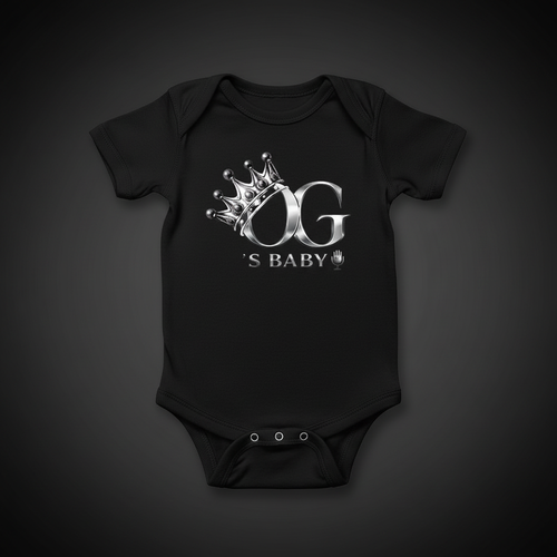 Script OgsBaby Onesie - Black